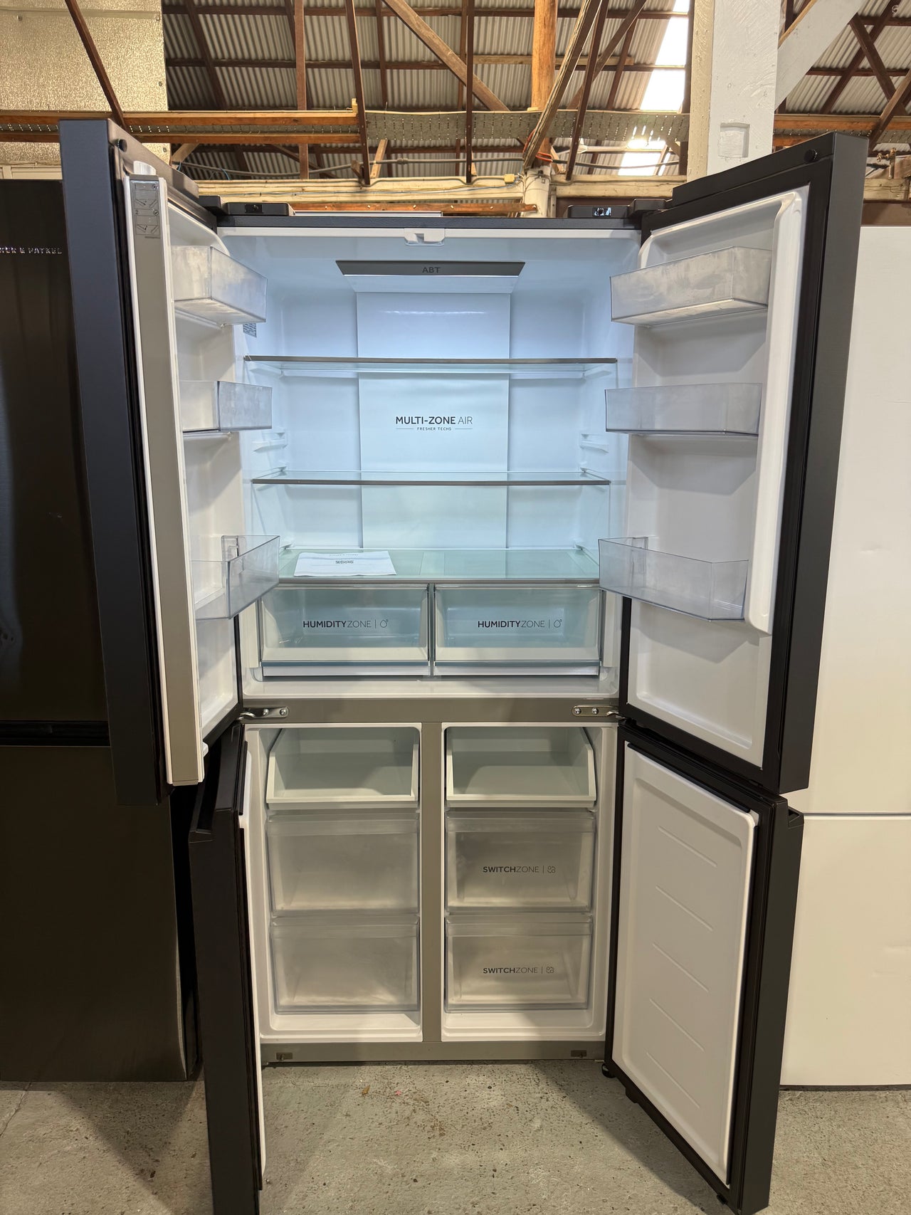 Factory second Haier HRF530YC is a 463-liter quad-door refrigerator