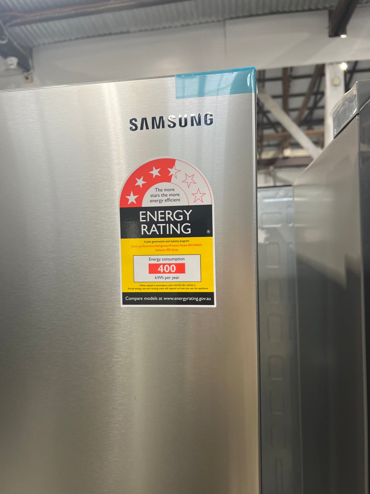 Transportation damaged Samsung 495L French Door Refrigerator  Model: SRF5300SD - Second Hand Appliances Geebung