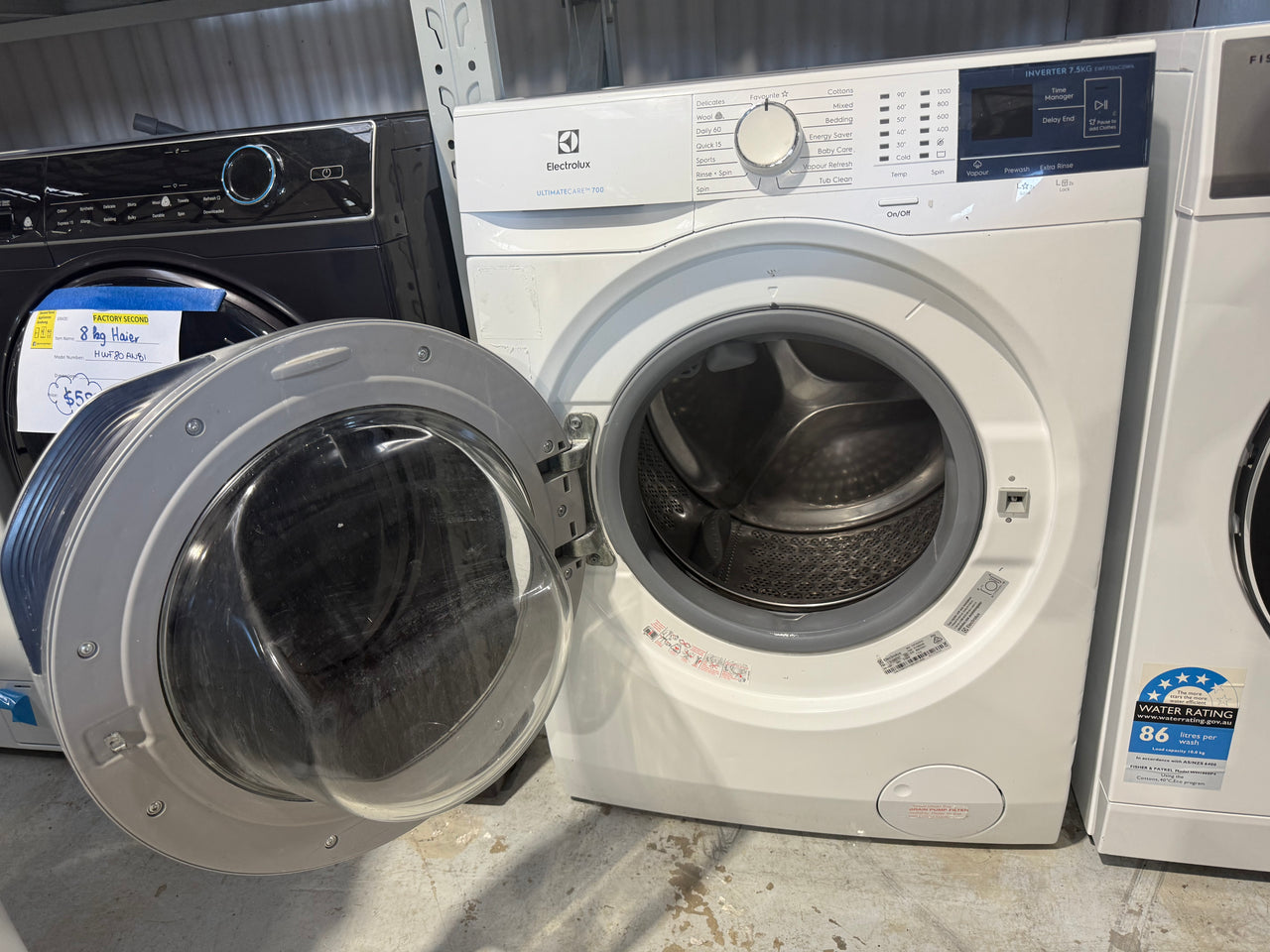 Second hand Electrolux 7.5 Kg Front Load Washing Machine EWF7524CDWA