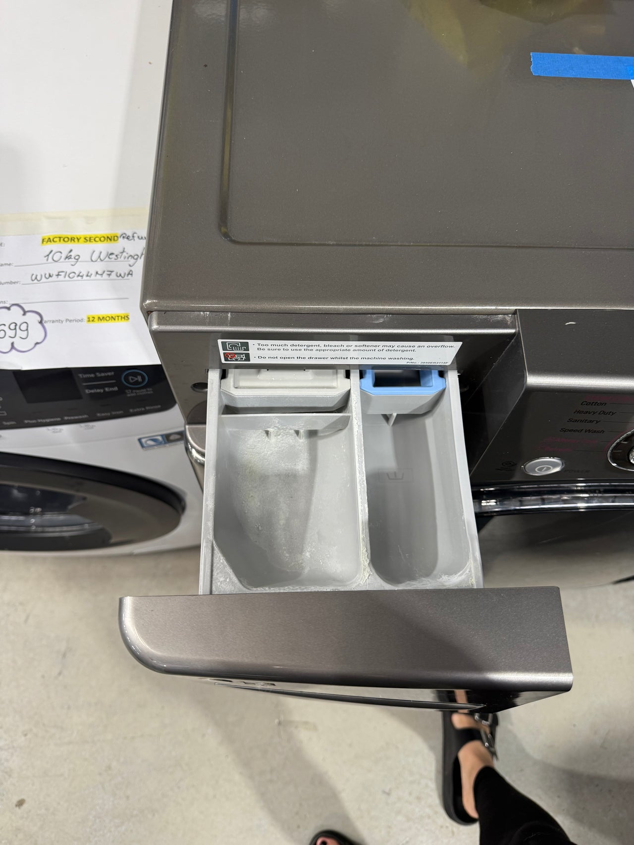Second hand LG WD12595FD6 15kg/7.5kg Washer Dryer Combo