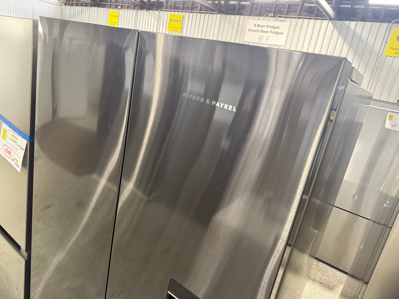 Factory second Fisher &amp; Paykel 569L French Door Refrigerator RF610ANUB5