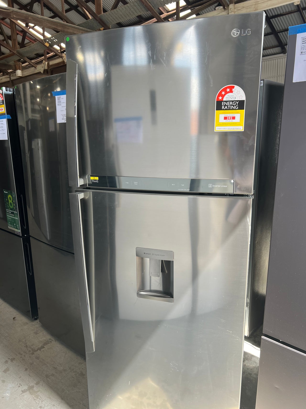 Factory second LG 471L Top Mount Fridge with Automatic Ice Maker Model: GT-L471PDC - Second Hand Appliances Geebung