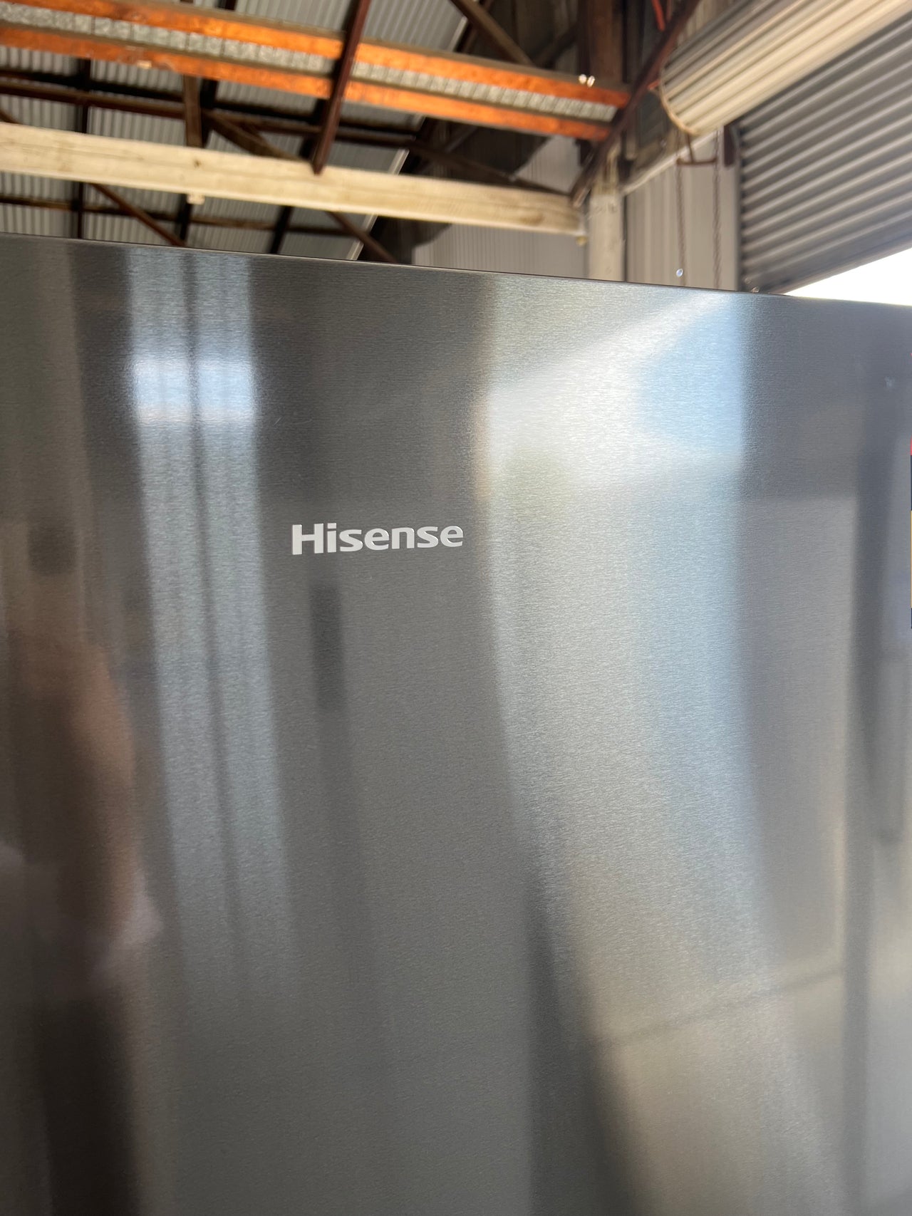 Factory second Hisense 503L Eco Vision Bottom Mount Fridge - Dark Stainless Steel HRBM503E - Second Hand Appliances Geebung