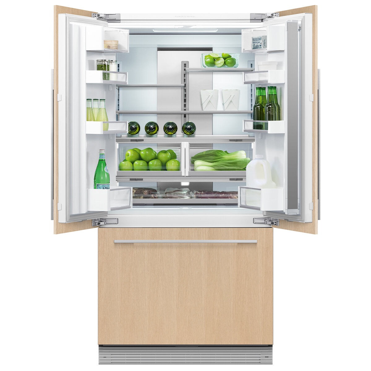 Factory second FISHER & PAYKEL 476L INTEGRATED FRENCH DOOR FRIDGE RS90A1 - Second Hand Appliances Geebung