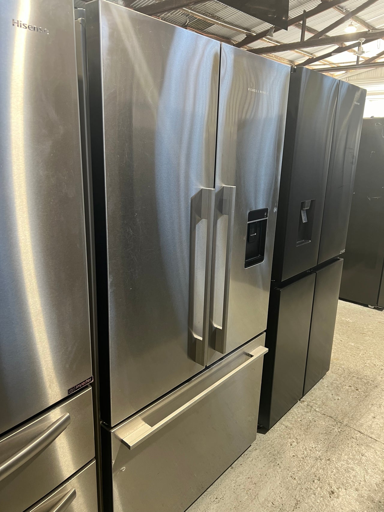 Second hand Fisher & Paykel 569L ActiveSmart French Door Fridge Ice and Water Model: RF610ADUX5 - Second Hand Appliances Geebung