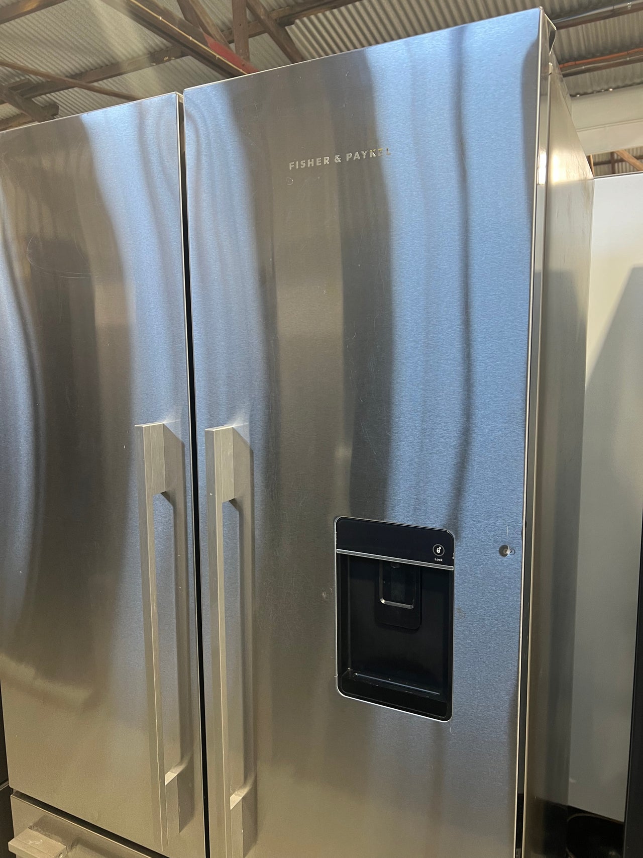 Second hand Fisher & Paykel 569L ActiveSmart French Door Fridge Ice and Water Model: RF610ADUX5 - Second Hand Appliances Geebung