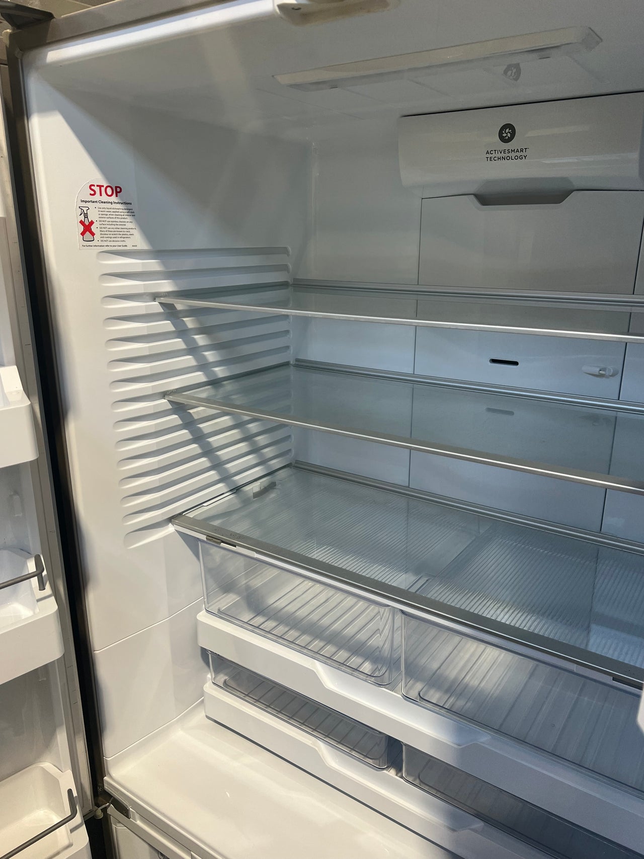 Second hand Fisher & Paykel 569L ActiveSmart French Door Fridge Ice and Water Model: RF610ADUX5 - Second Hand Appliances Geebung