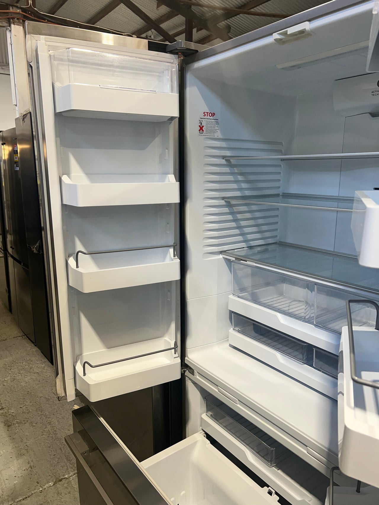 Second hand Fisher & Paykel 569L ActiveSmart French Door Fridge Ice and Water Model: RF610ADUX5 - Second Hand Appliances Geebung