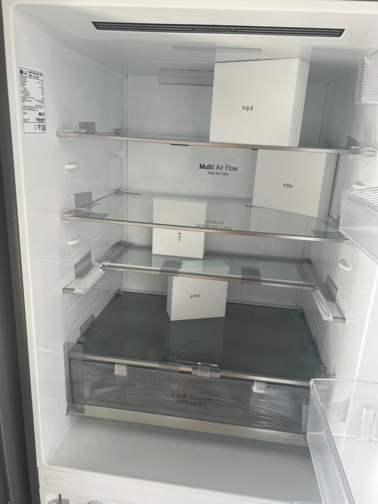 Transportation damaged LG 420L Bottom Mount Refrigerator Model:GB-455PL - Second Hand Appliances Geebung