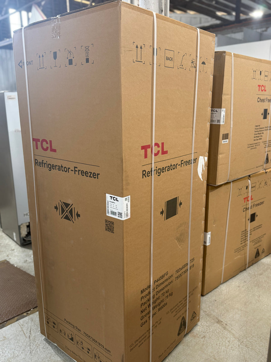 Factory second/Carton damaged TCL 416 L Bottom-Mount Fridge – Model P445BFG - Second Hand Appliances Geebung