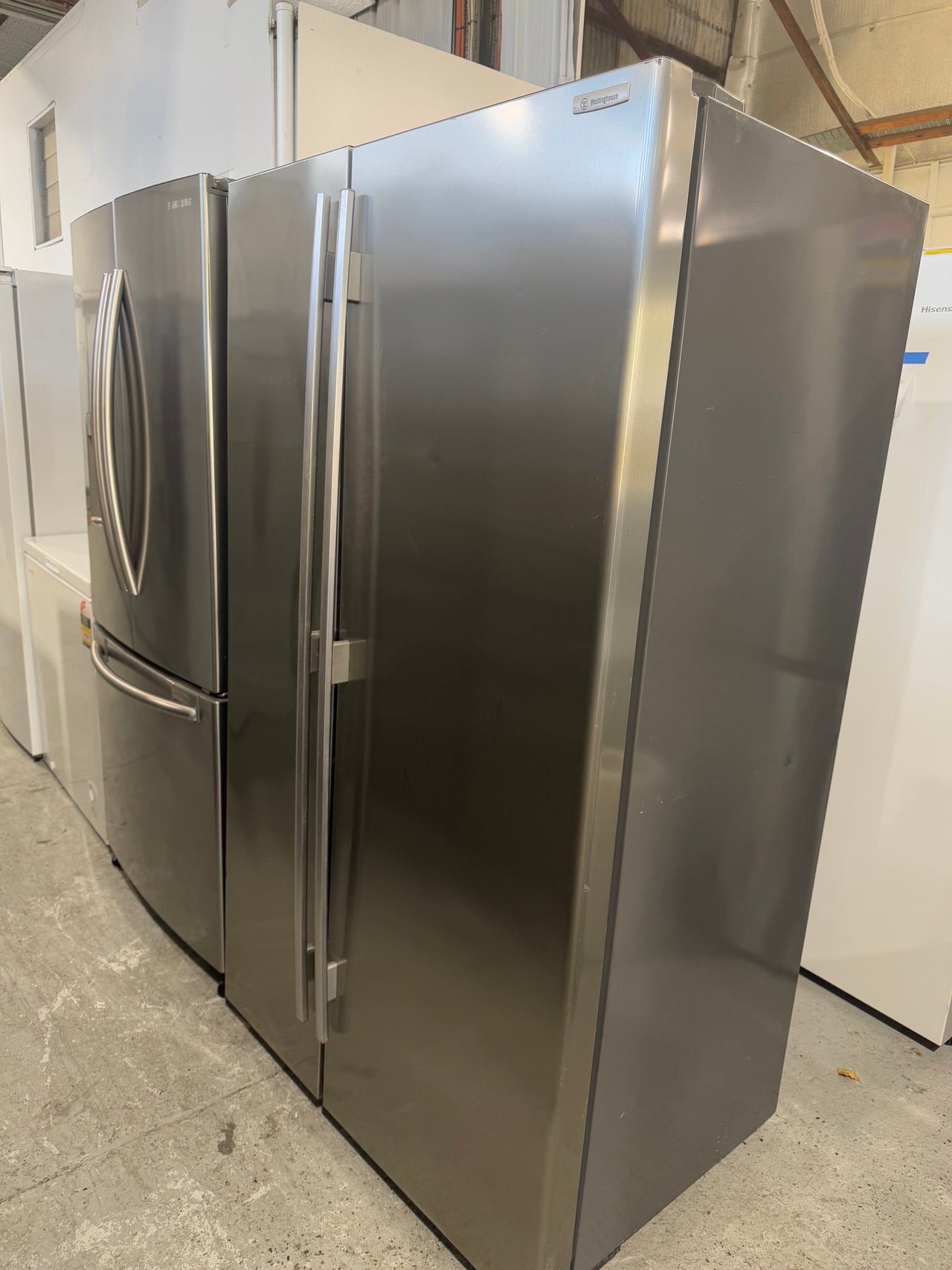 Second hand 700L Westinghouse Side By Side Fridge Model Number: WSE7000SA - Second Hand Appliances Geebung