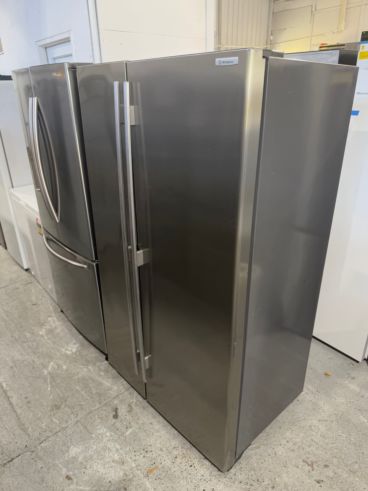 Second hand 700L Westinghouse Side By Side Fridge Model Number: WSE7000SA - Second Hand Appliances Geebung