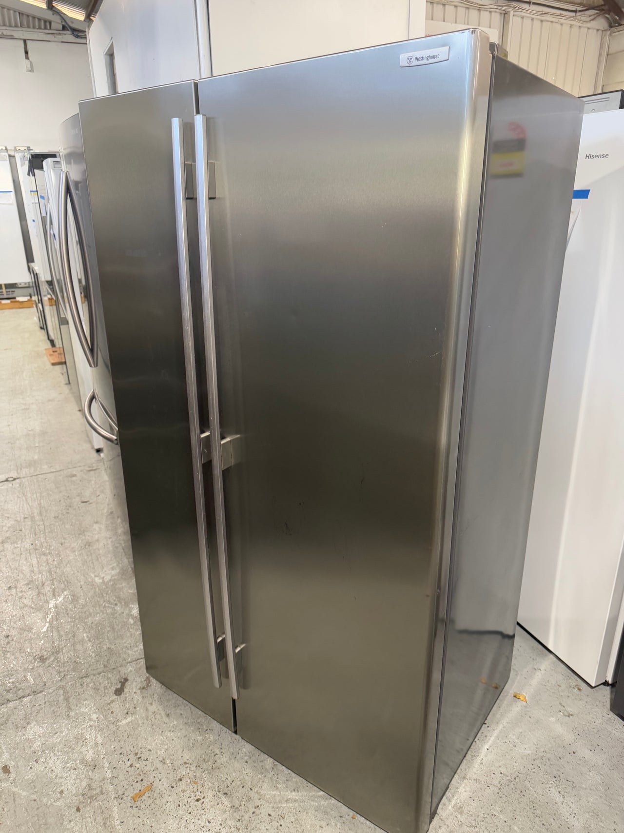 Second hand 700L Westinghouse Side By Side Fridge Model Number: WSE7000SA - Second Hand Appliances Geebung