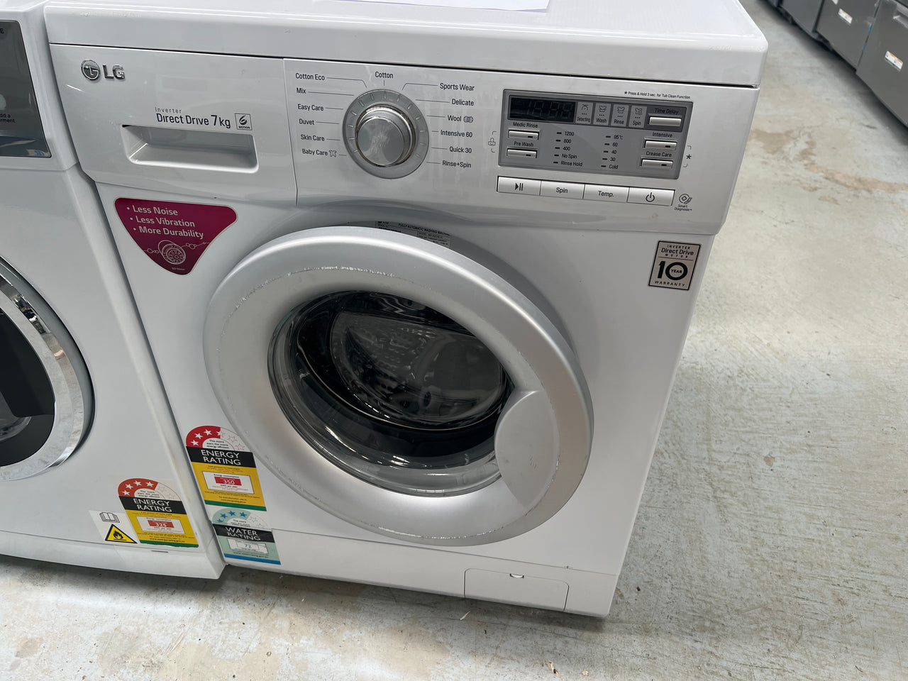 Second hand LG 7kg Front Load Washing Machine WD12021D6 - Second Hand Appliances Geebung