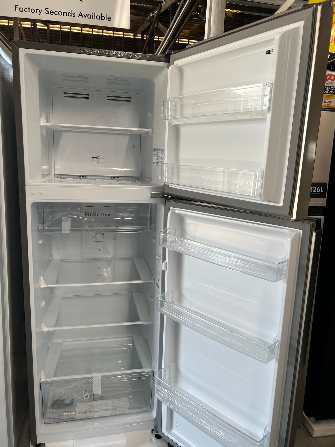 Transportation damaged Hisense 326L Top Mount Refrigerator HRTF326S - Second Hand Appliances Geebung