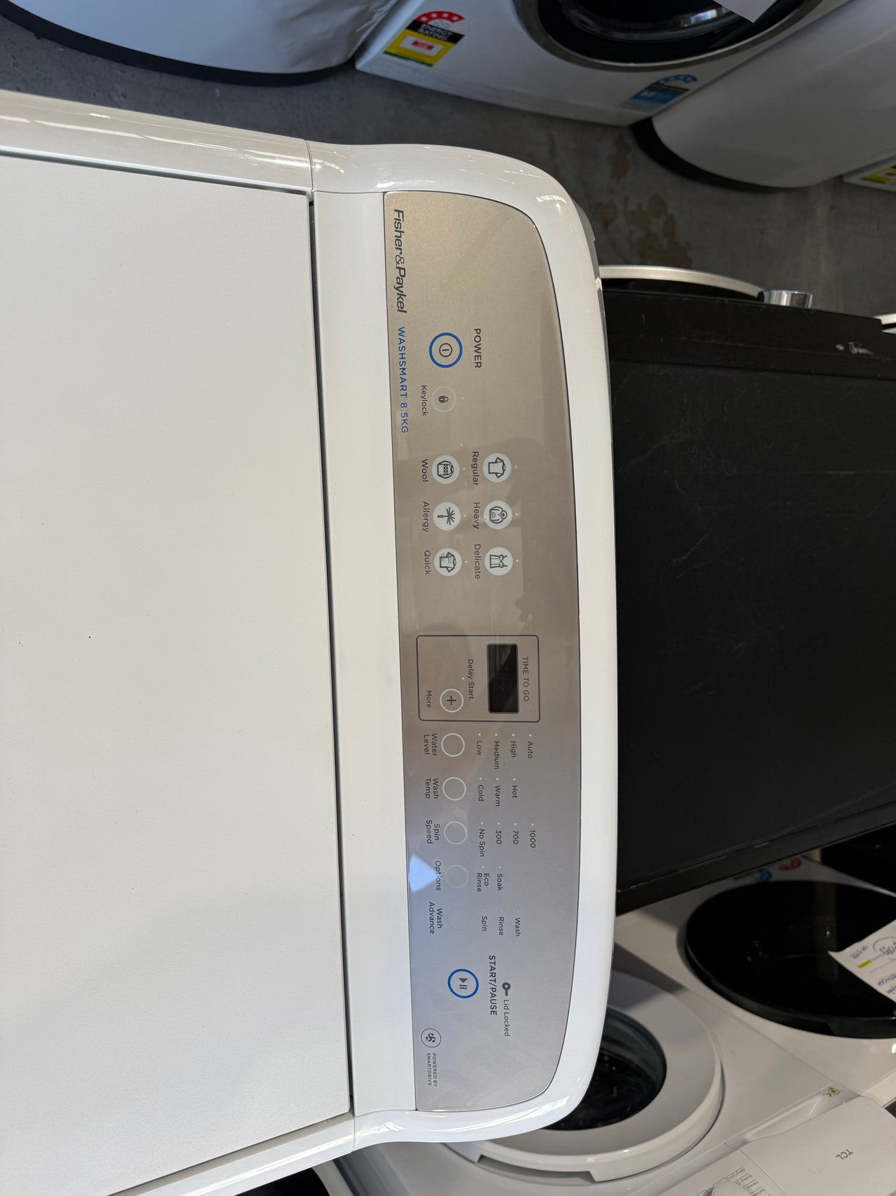 Second hand Fisher & Paykel 8.5kg Top Load Washing Machine – White WA8560G1