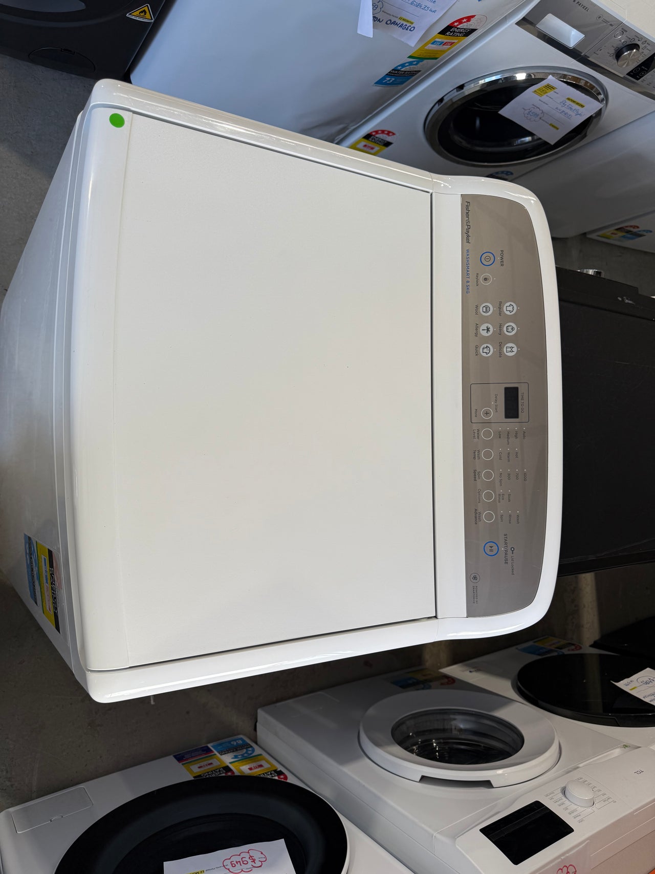 Second hand Fisher & Paykel 8.5kg Top Load Washing Machine – White WA8560G1