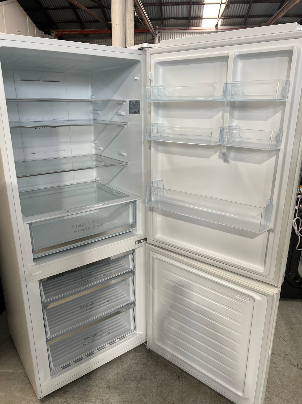 Factory second CHiQ 432L Bottom Mount Fridge Model: CBM432W - Second Hand Appliances Geebung