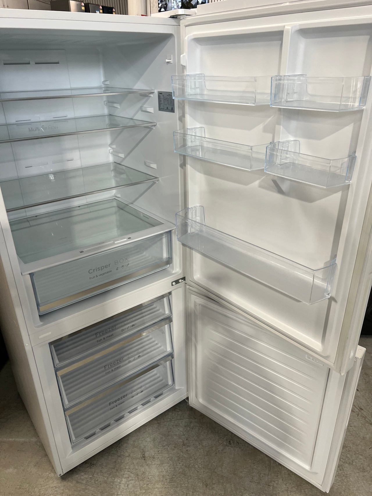 Factory second CHiQ 432L Bottom Mount Fridge Model: CBM432W - Second Hand Appliances Geebung