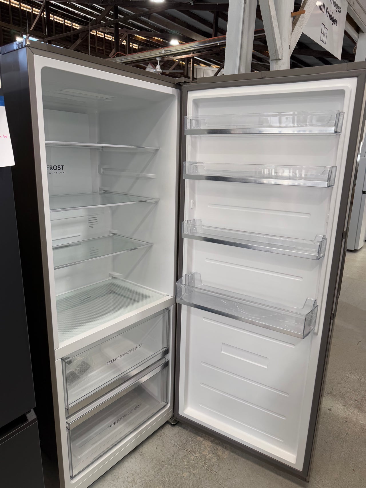 Factory second Haier 465L Vertical Fridge (Model: HRF505VS)  Finish: Stainless Steel - Second Hand Appliances Geebung