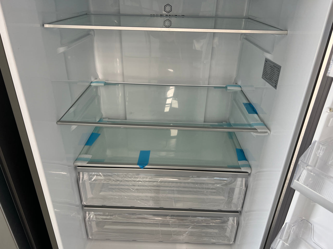 Factory Second/Carton damaged HAIER 419L BOTTOM MOUNT FRIDGE Model