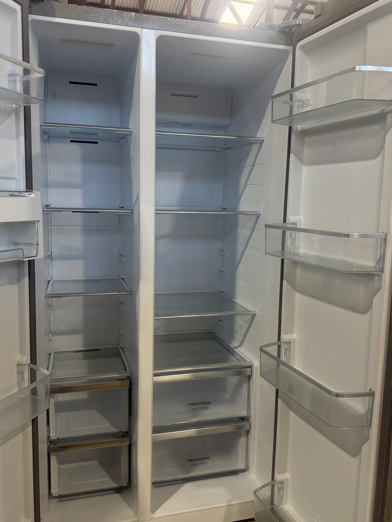 Second hand Westinghouse 624L Side by Side Refrigerator – Stainless Steel WSE6630SA