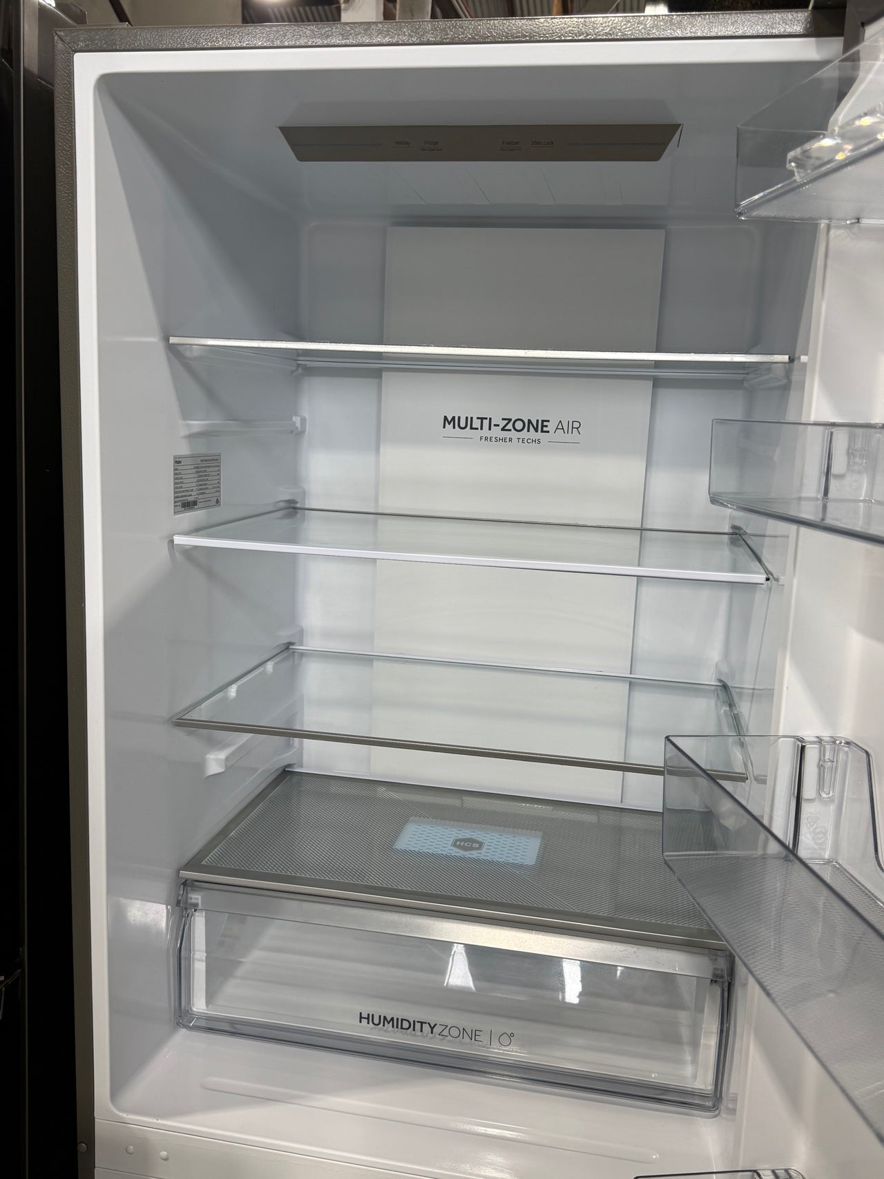 Factory second Haier HRF420BS 433 L Bottom-Mount Refrigerator – Satina Finish