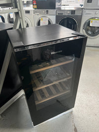 Thumbnail for Factory second/Carton damaged Hisense 30-Bottle Wine Cabinet with Reversible Door - Black - Second Hand Appliances Geebung