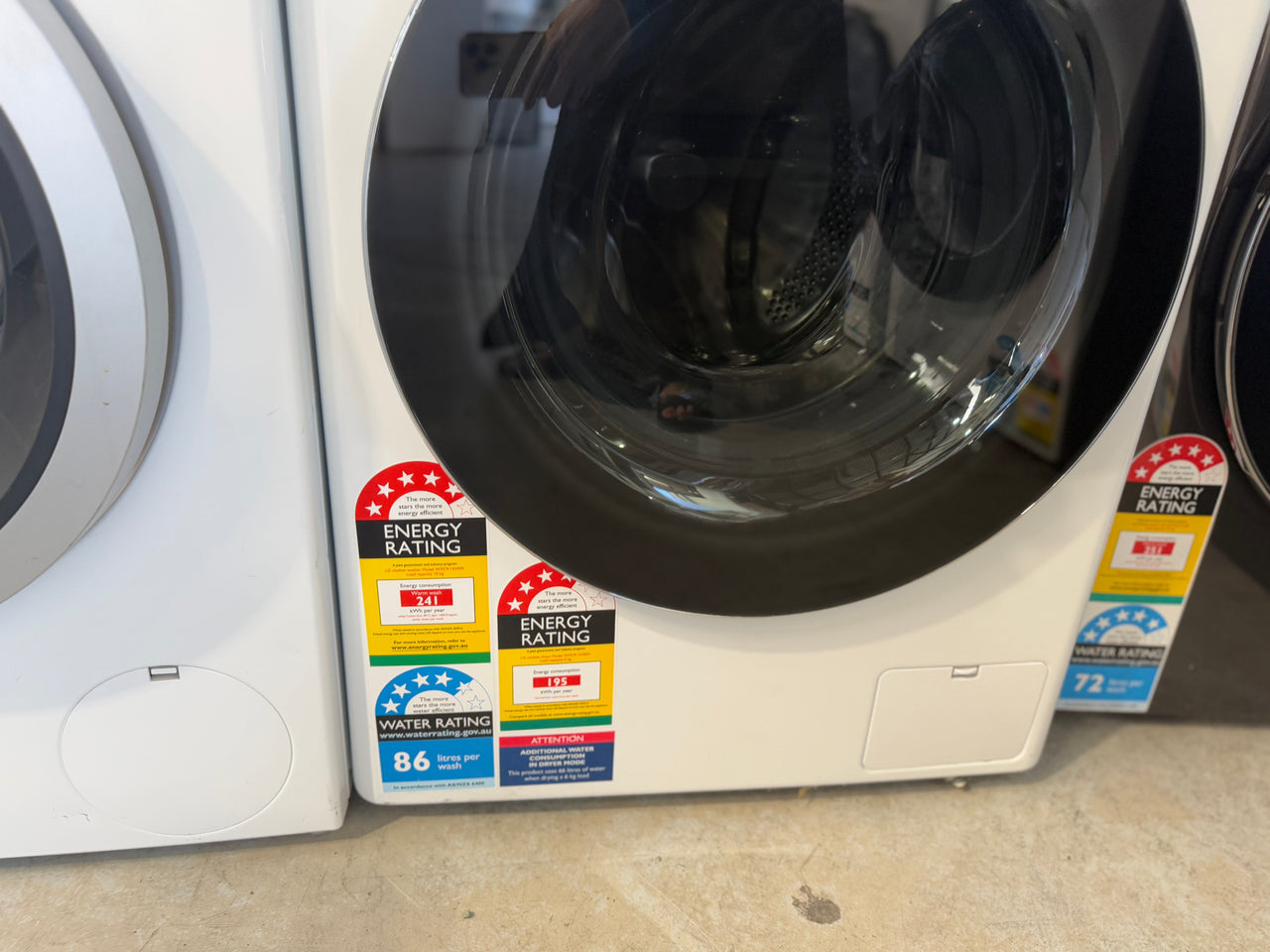 Factory second LG 10kg-6kg Combo Washer Dryer WVC9-1410W - Second Hand Appliances Geebung