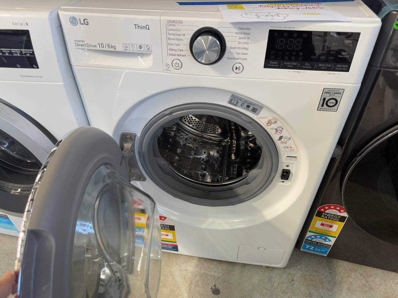 Factory second LG 10kg-6kg Combo Washer Dryer WVC9-1410W - Second Hand Appliances Geebung