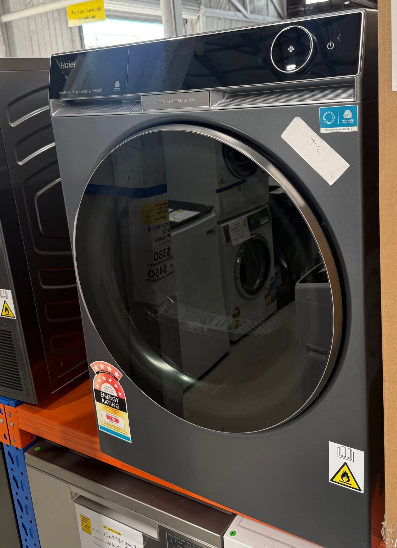 Factory second Haier 12kg Front Load Washer & 10kg Heat Pump Dryer Matching Laundry Set – HWF12PXB1 + HDHP10PXB1(NAT)