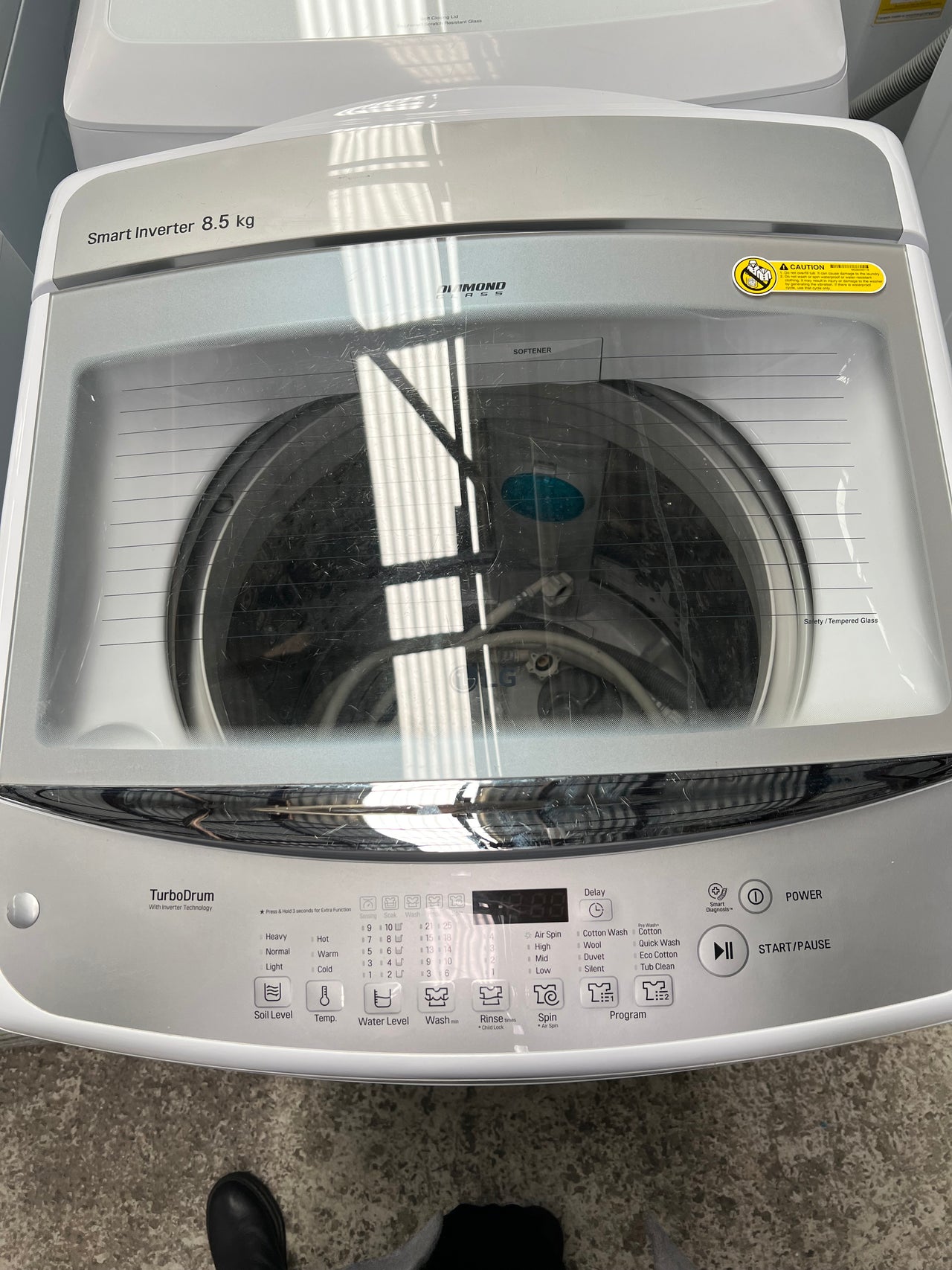 Second hand LG WTG8520 8.5kg Top Load Washing Machine - Second Hand Appliances Geebung