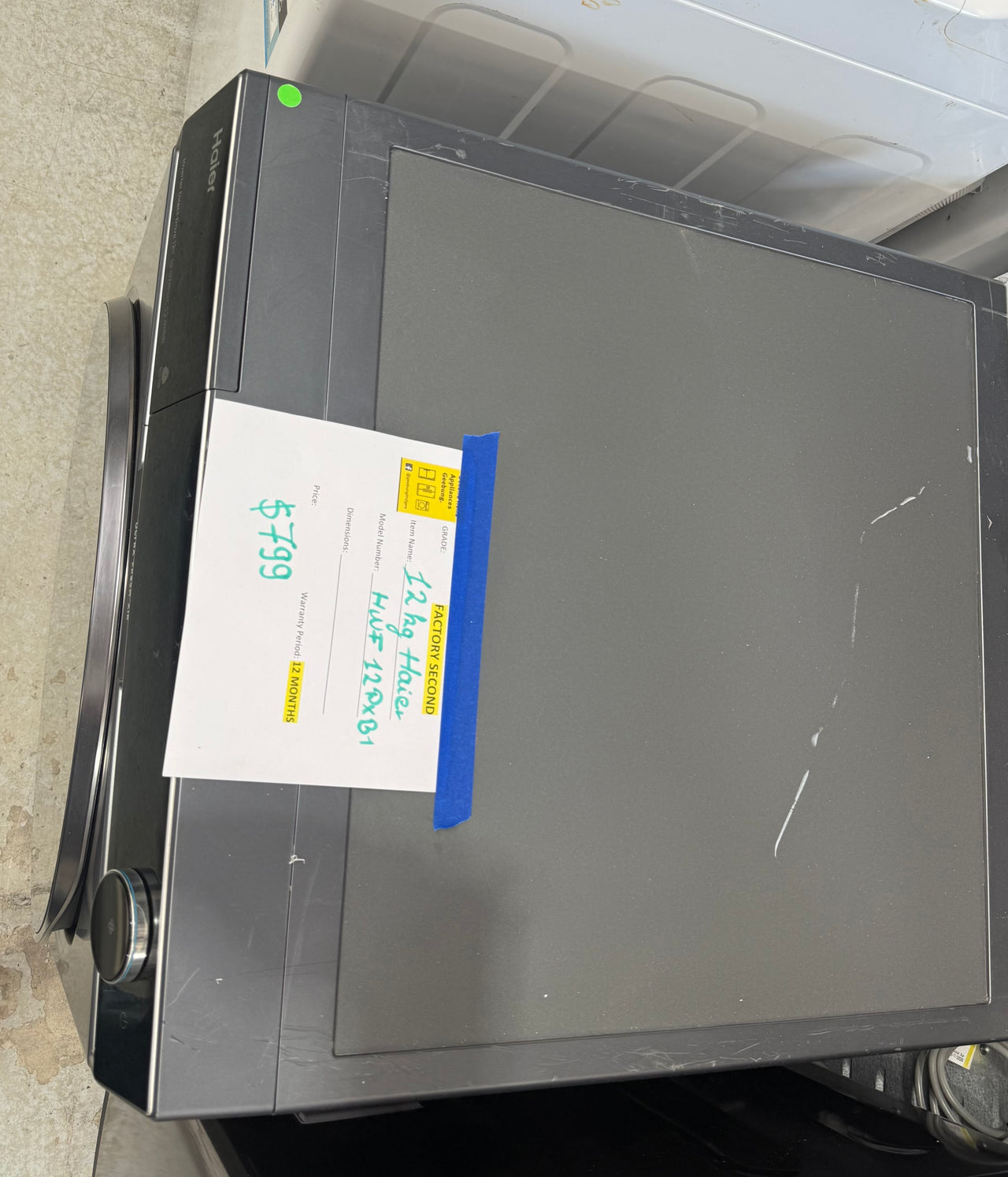 Factory Second Haier 12kg Front Load Washing Machine – HWF12PXB1