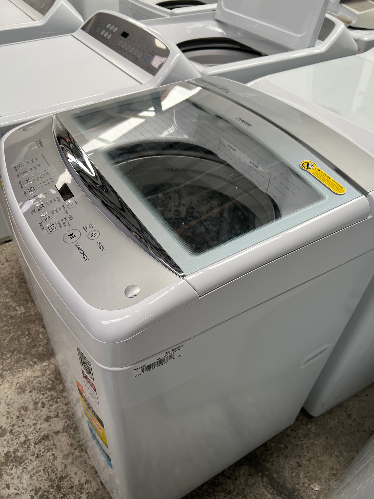 Second hand LG WTG8520 8.5kg Top Load Washing Machine - Second Hand Appliances Geebung