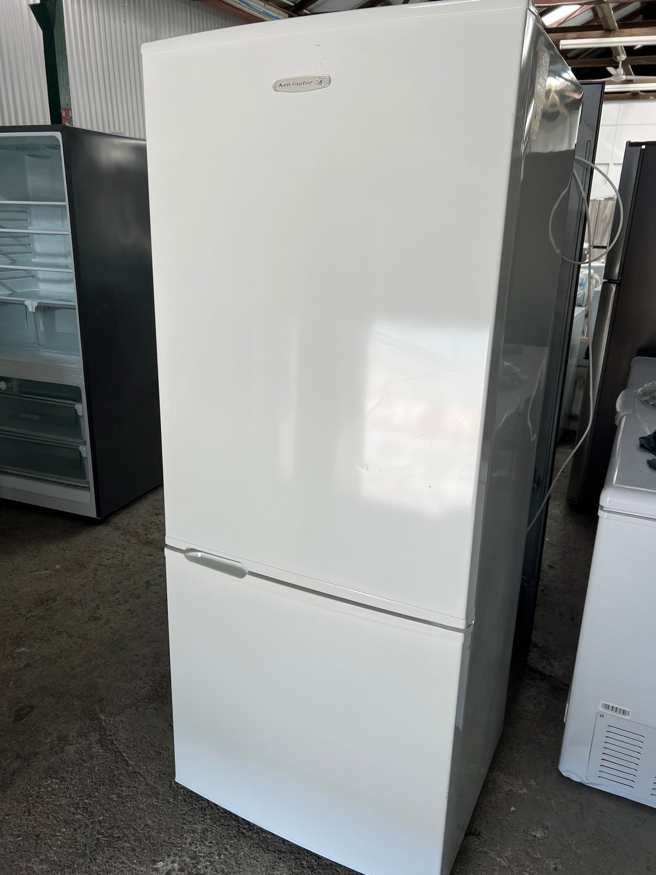 Second hand 380L Kelvinator Bottom Mounted Fridge Freezer KBM3800WB - Second Hand Appliances Geebung