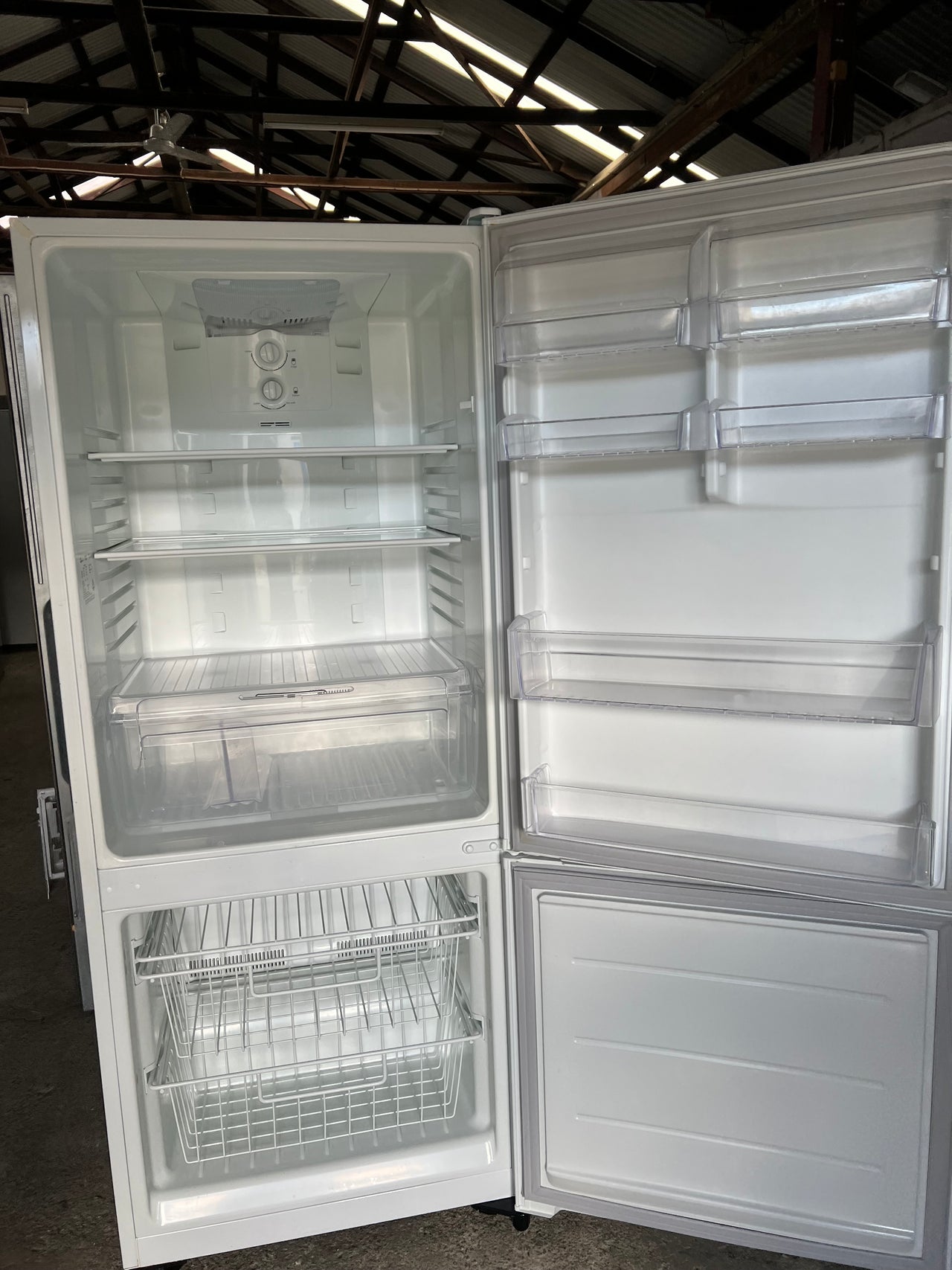 Second hand 380L Kelvinator Bottom Mounted Fridge Freezer KBM3800WB - Second Hand Appliances Geebung