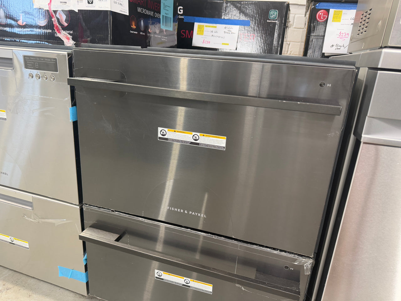 Factory second Fisher&Paykel Double Dishdrawer Dishwasher DD60DDFB9 - Second Hand Appliances Geebung