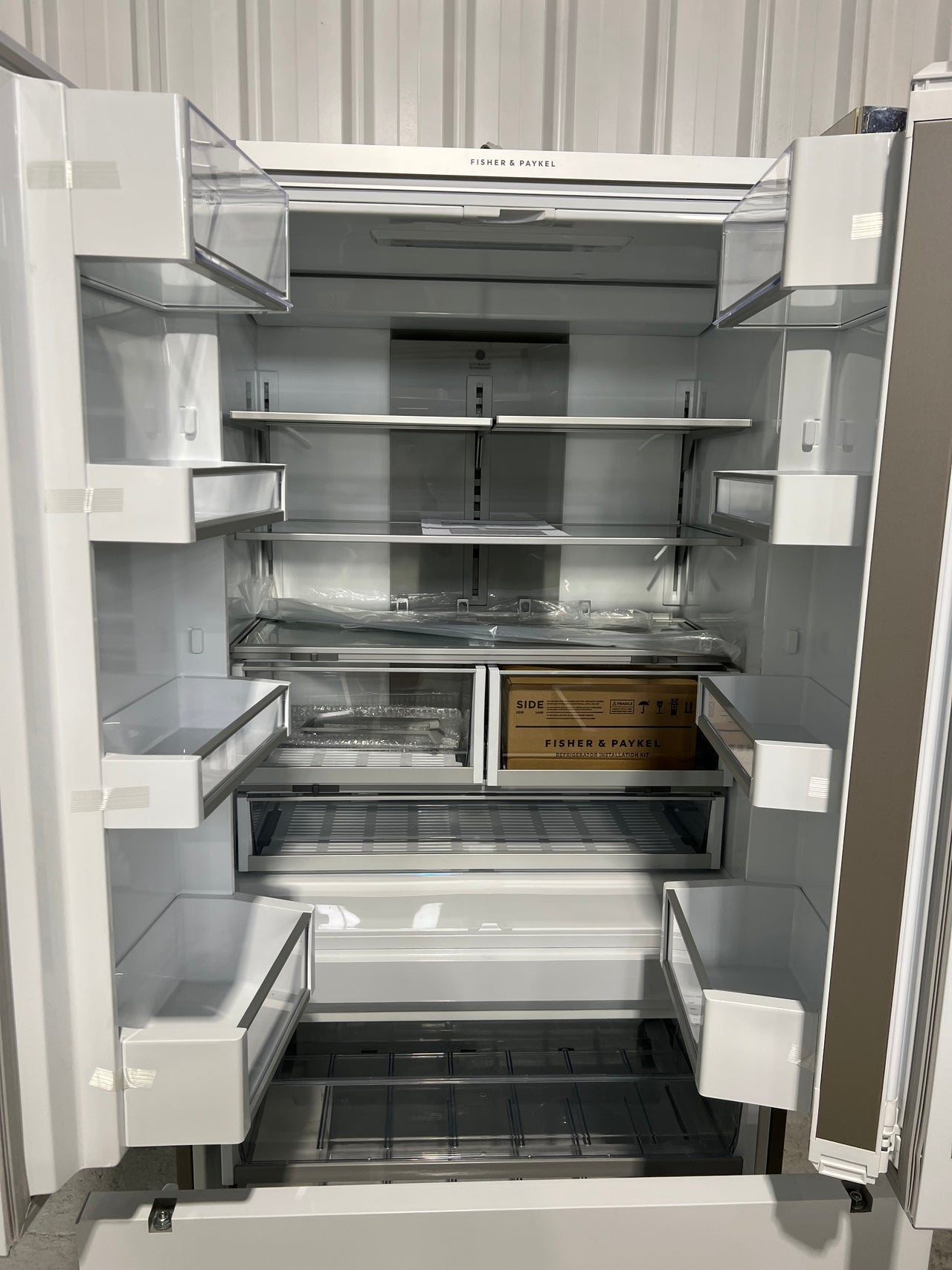 Factory second FISHER & PAYKEL 476L INTEGRATED FRENCH DOOR FRIDGE RS90A1 - Second Hand Appliances Geebung