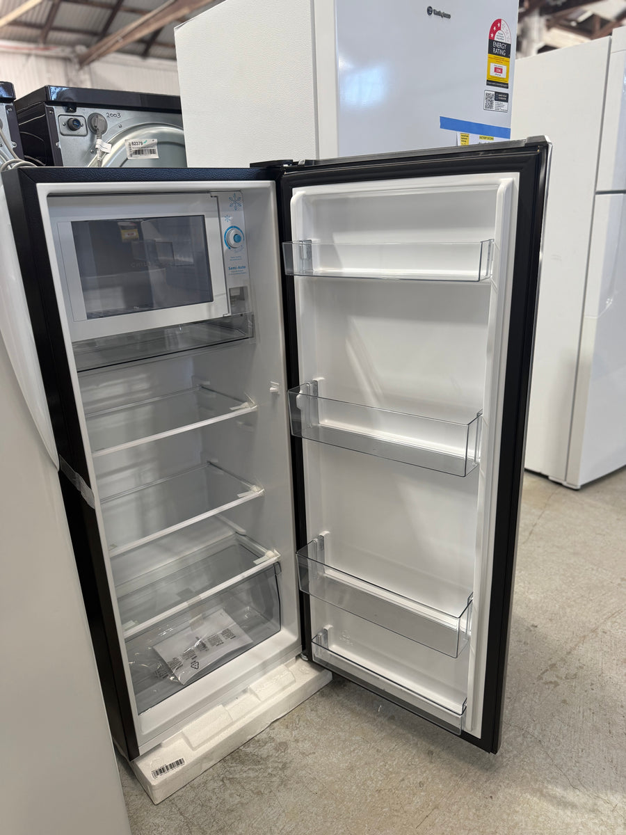 Transportation damaged Hisense 179 L Black Upright Fridge – Model HRBF179B - Second Hand Appliances Geebung