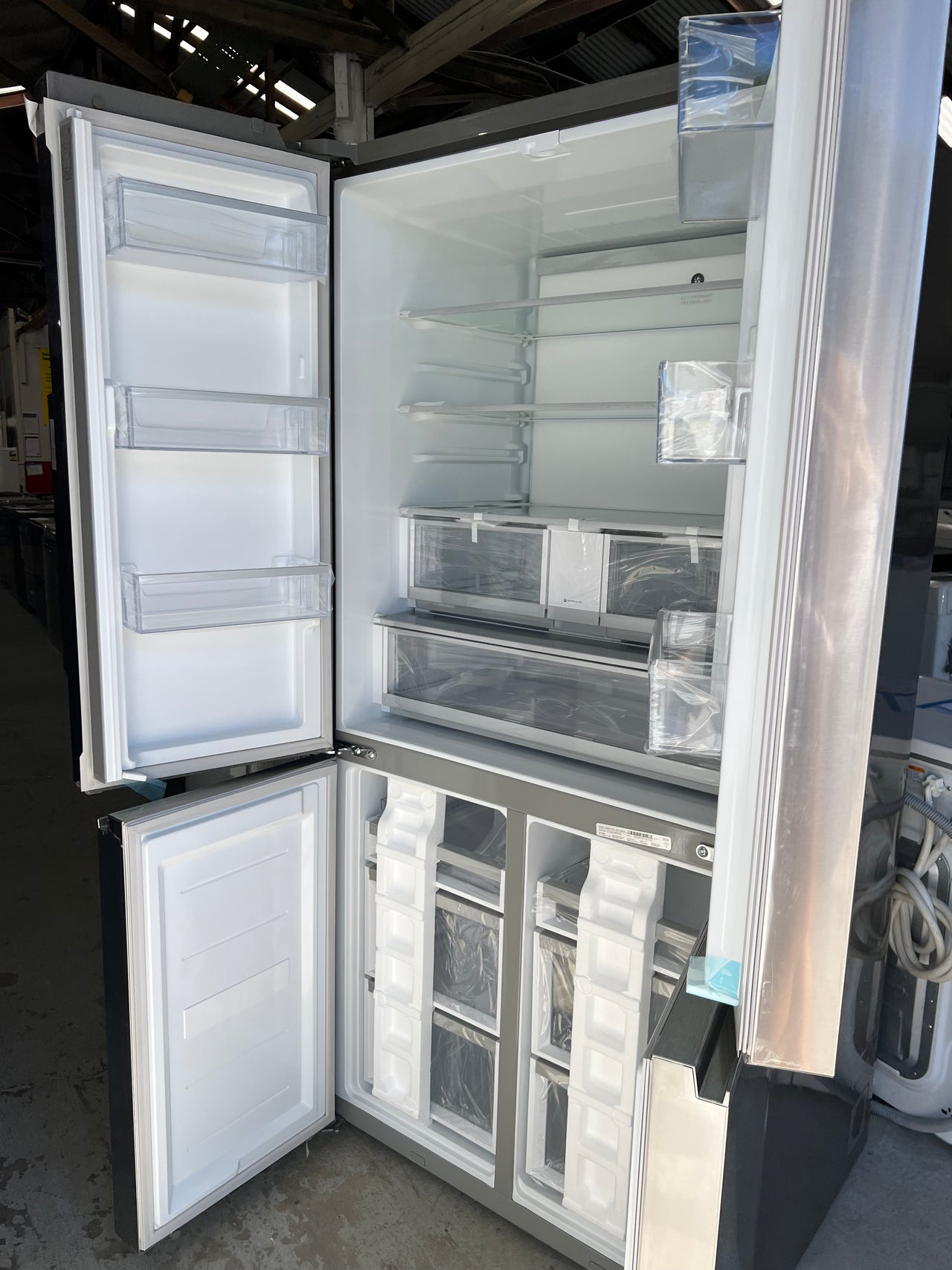 Factory Second Fisher & Paykel 690L Quad Door Refrigerator RF730QNUVX1 - Second Hand Appliances Geebung