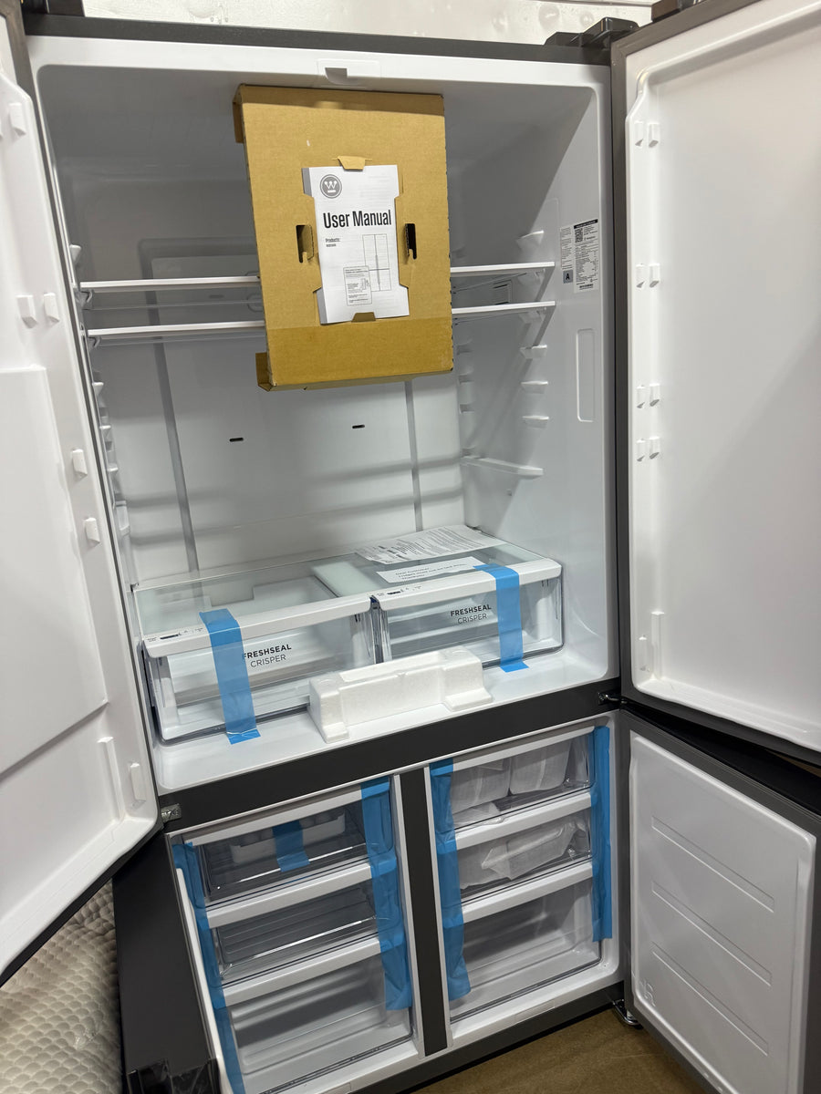 Factory second Westinghouse 564 L Quad-Door French Fridge – Matte Black WQE5600BB - Second Hand Appliances Geebung