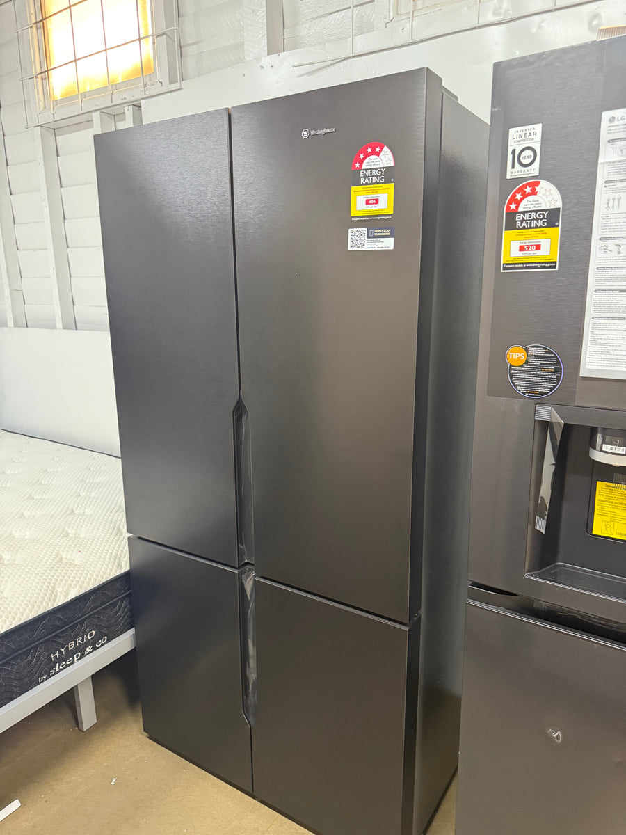 Factory second Westinghouse 564 L Quad-Door French Fridge – Matte Black WQE5600BB - Second Hand Appliances Geebung