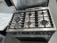 Thumbnail for Factory second Omega 90cm Dual Fuel Upright Cooker OF910FX - Second Hand Appliances Geebung