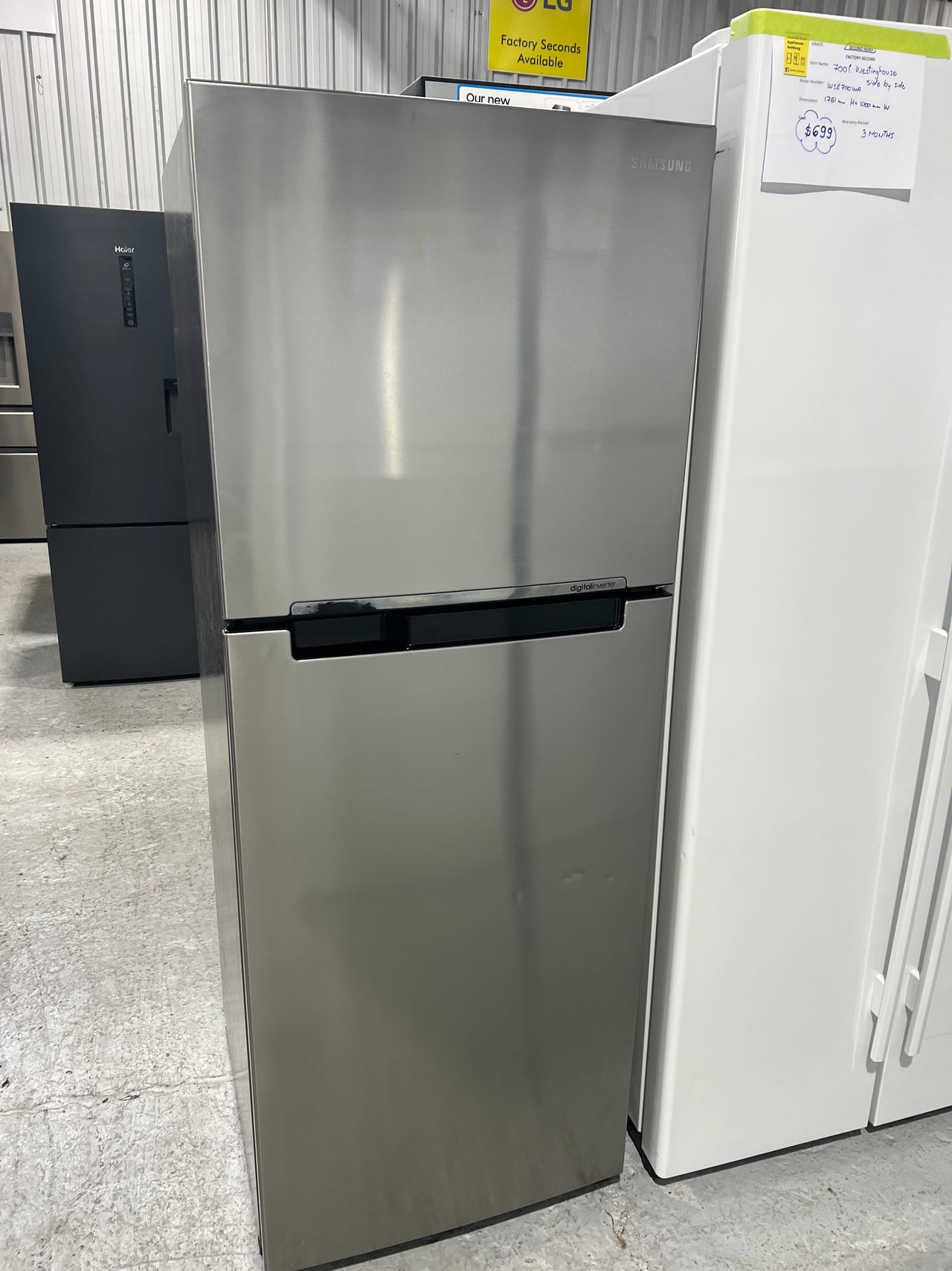 Second hand Samsung 320L Top Mount Fridge SR320MLS - Second Hand Appliances Geebung