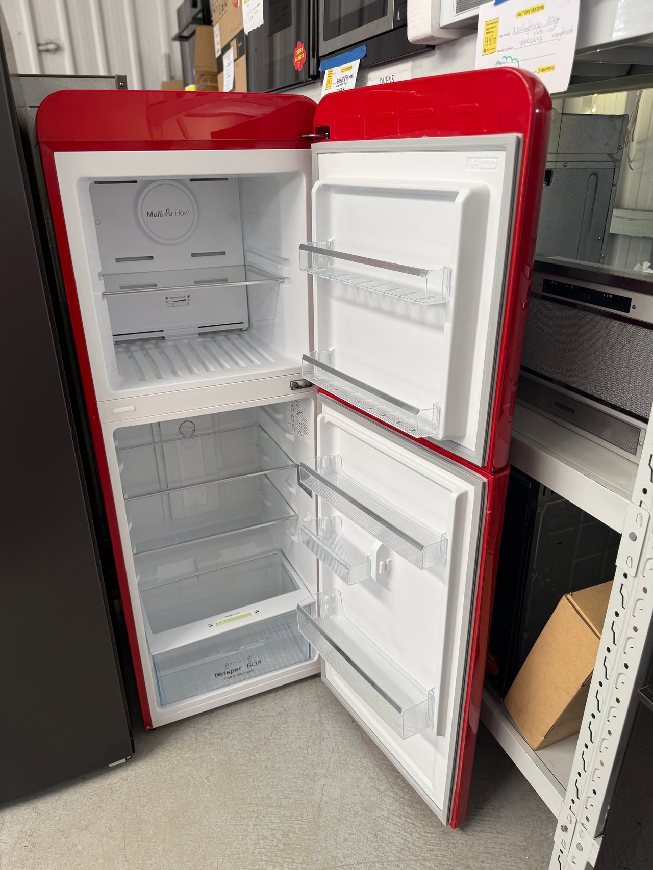 Factory second CHiQ CRTM212R is a 216-litre Retro Top Mount Fridge - Second Hand Appliances Geebung