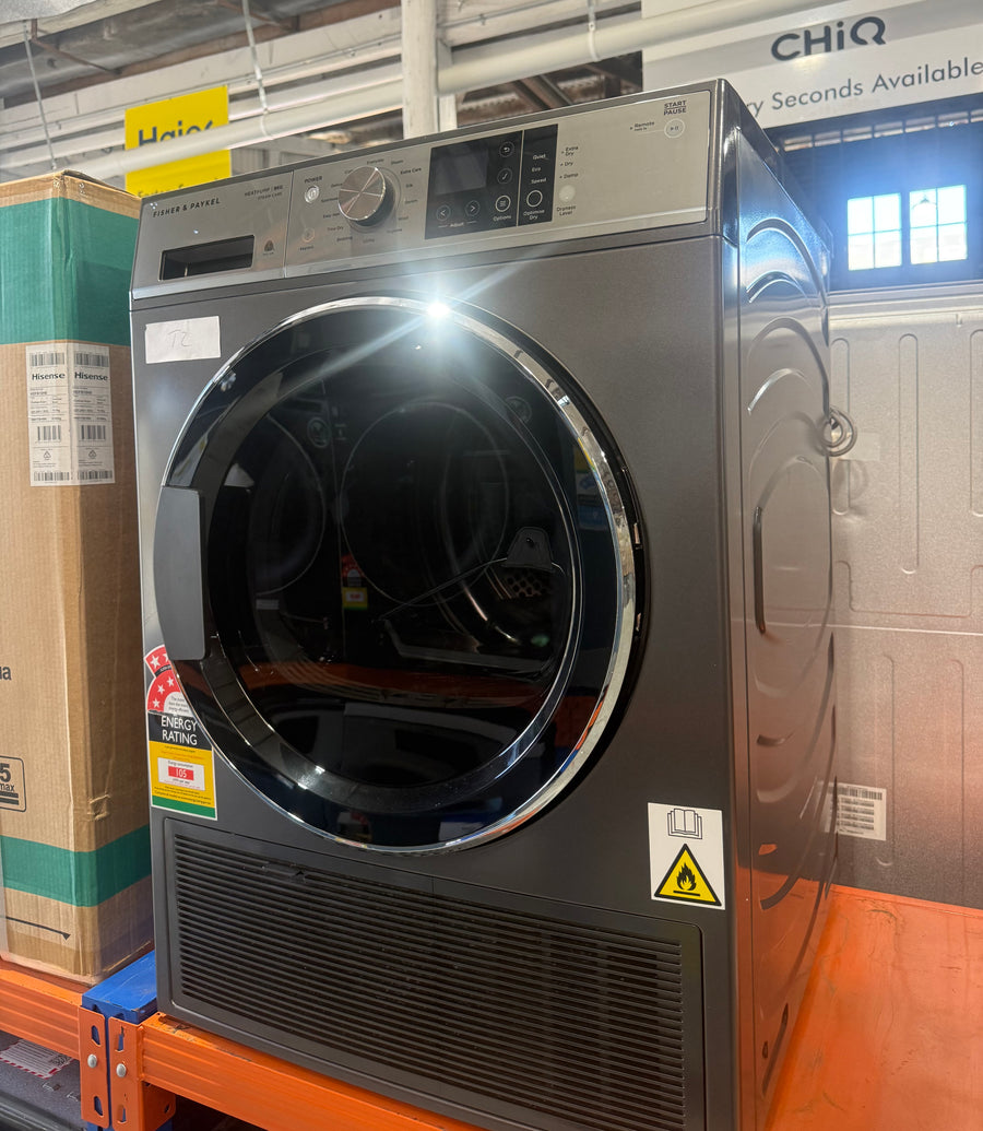 Factory second Fisher & Paykel 9kg Heat Pump Dryer – Graphite | DH9060FSG1