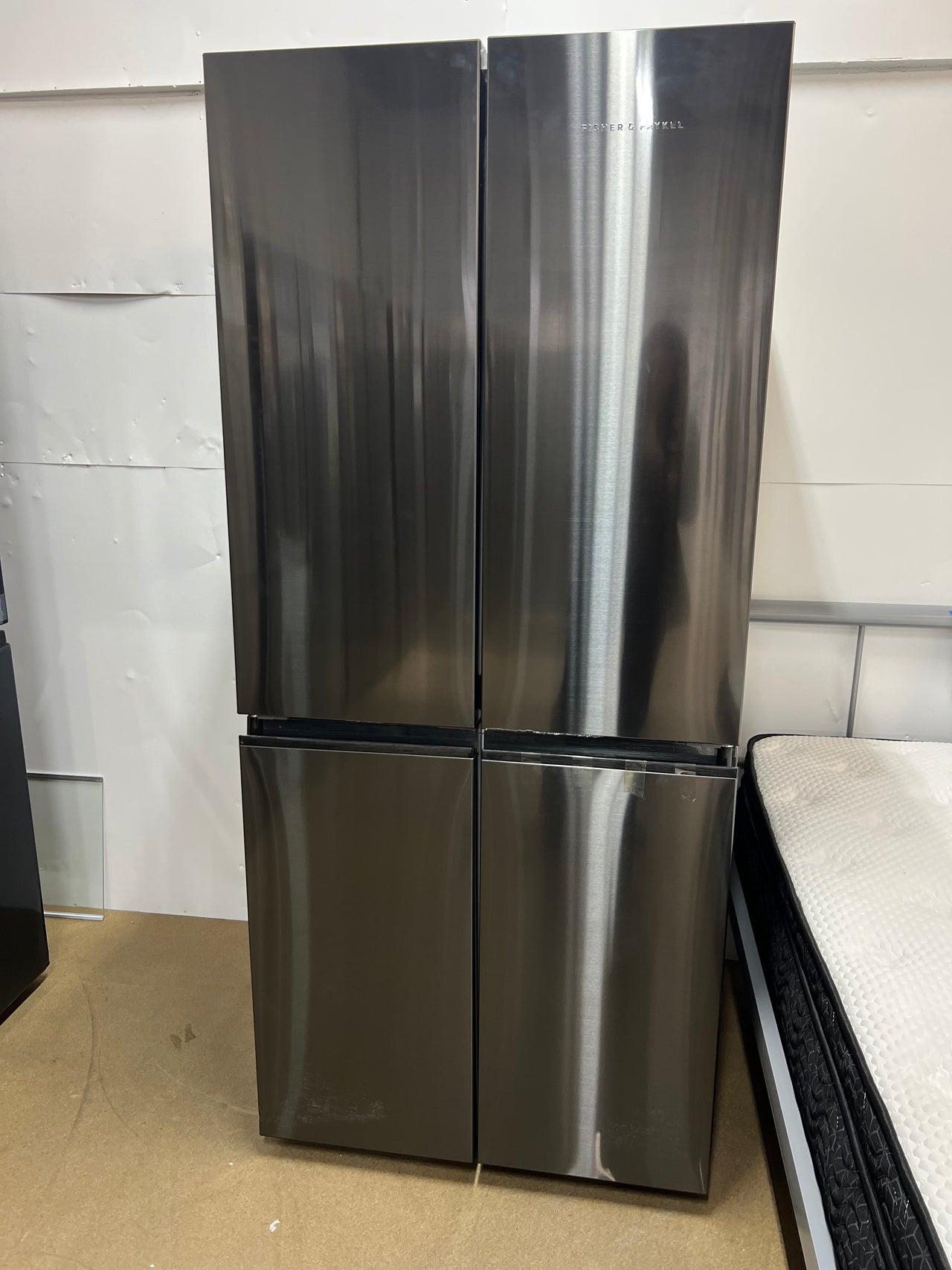 Transportation damaged Factory second Fisher & Paykel 498L Quad Door Refrigerator RF500QNB1 - Second Hand Appliances Geebung