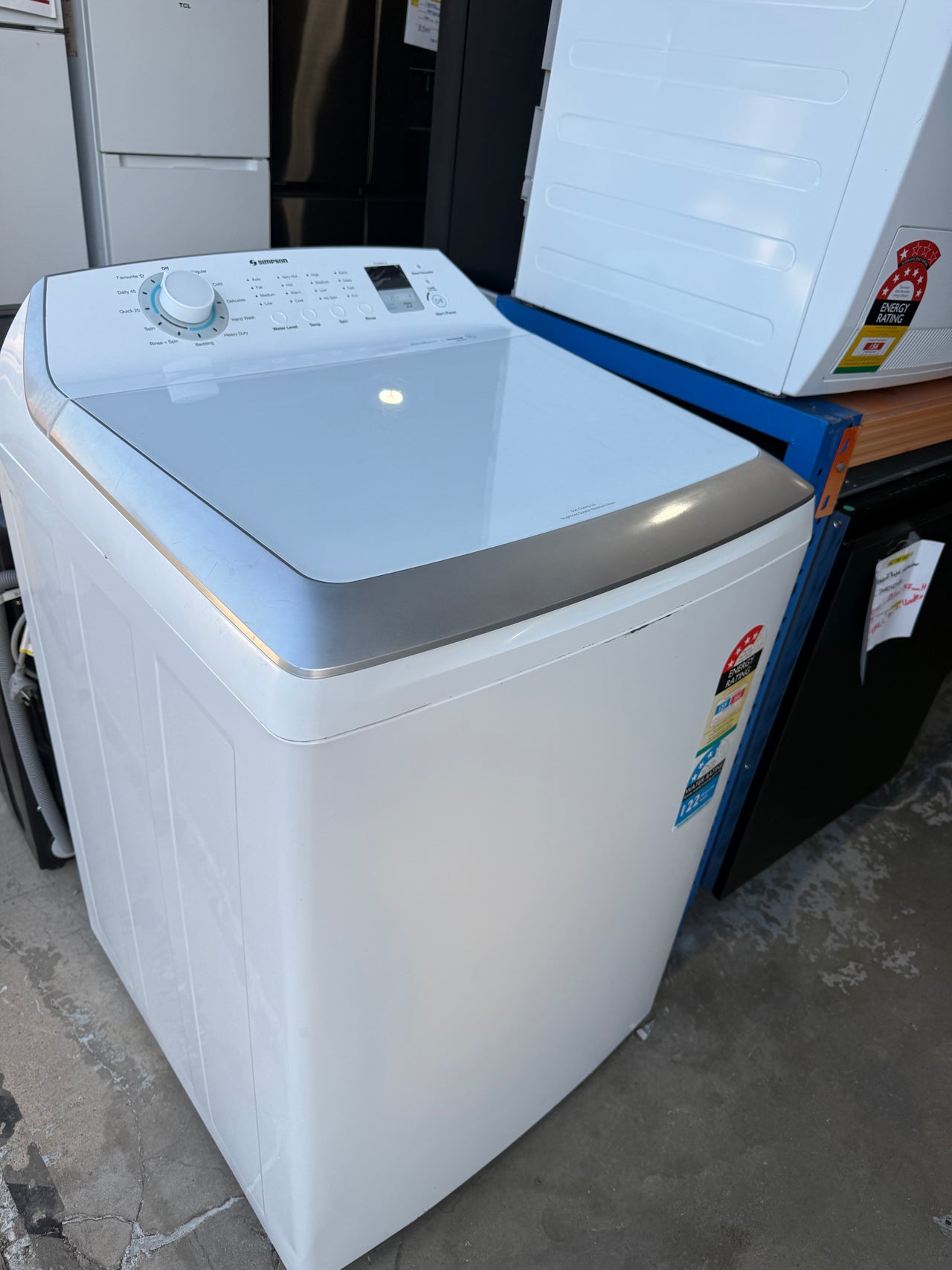 Second hand Simpson 10kg Top Load Washing Machine – SWT1043