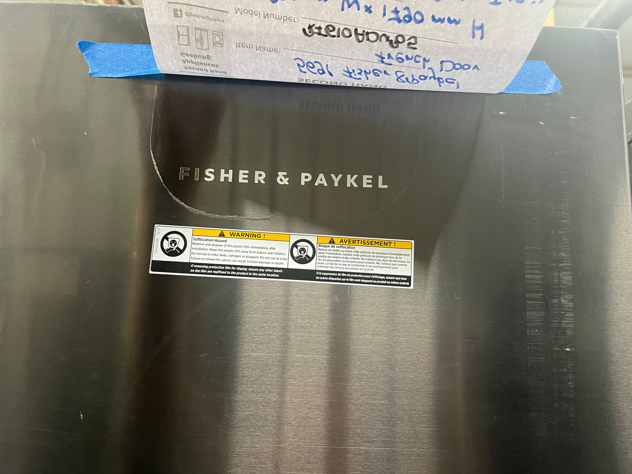 Second hand Fisher & Paykel 569L French Door Fridge Model: RF610ADUB5 - Second Hand Appliances Geebung