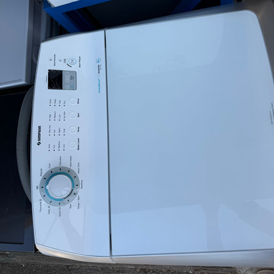 Second hand Simpson 10kg Top Load Washing Machine – SWT1043